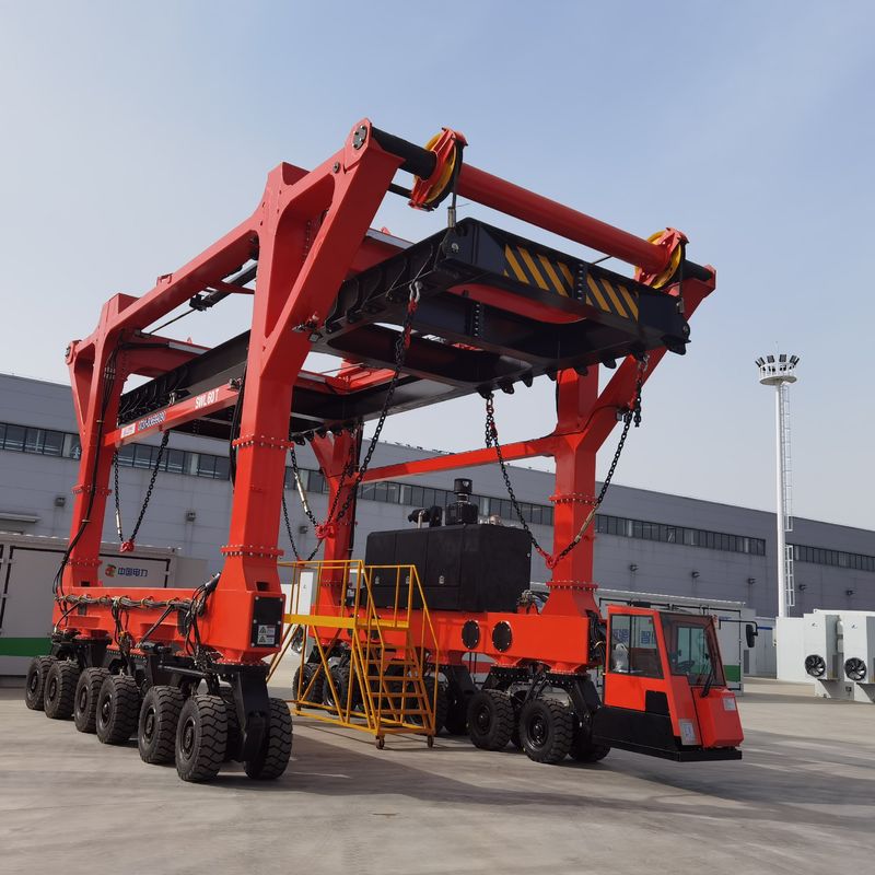 60 Ton Straddle Lift Crane Carrier-Vrachtwagens 7km/h voor het Opheffen van Overmaatse Ladingen