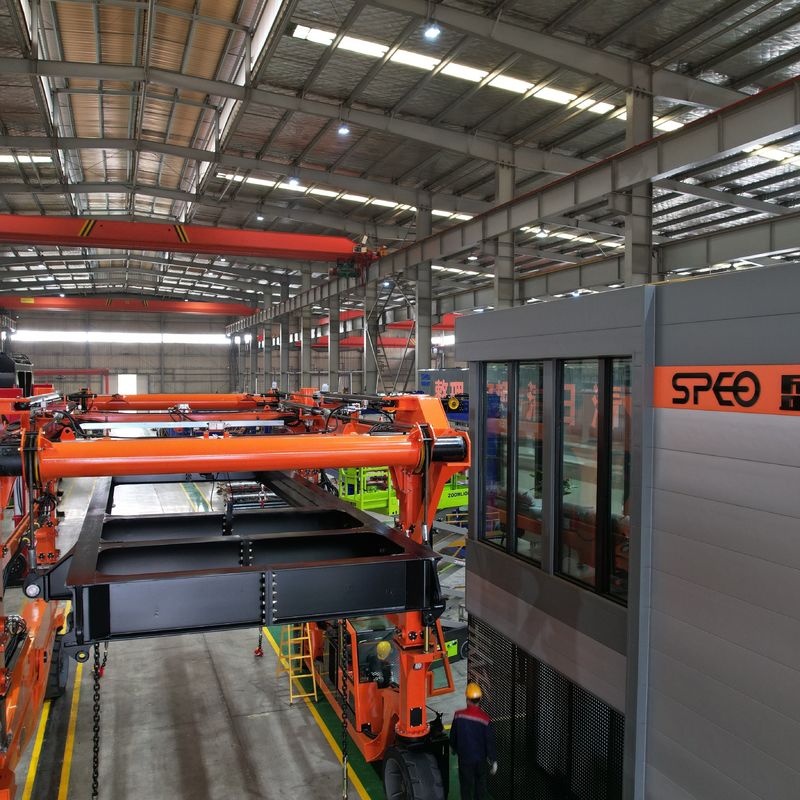 SPEO-Container Opheffend Voertuig, Oranje Havencontainer Crane Truck For Steel Factories