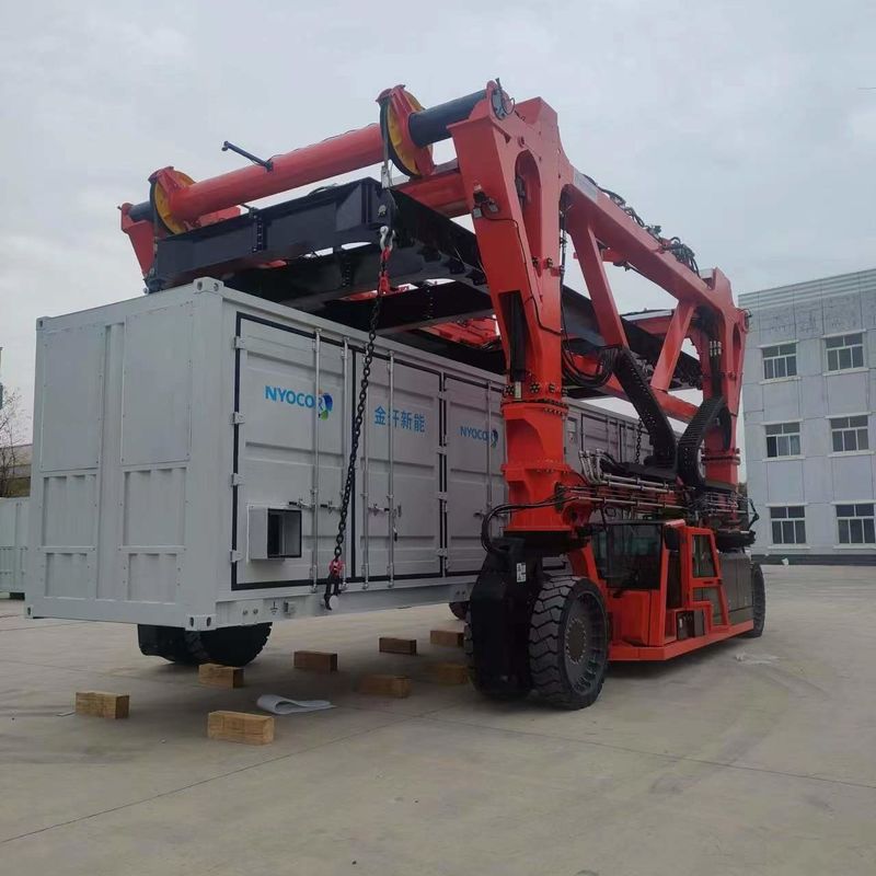 SPEO-Container Opheffend Voertuig, Oranje Havencontainer Crane Truck For Steel Factories
